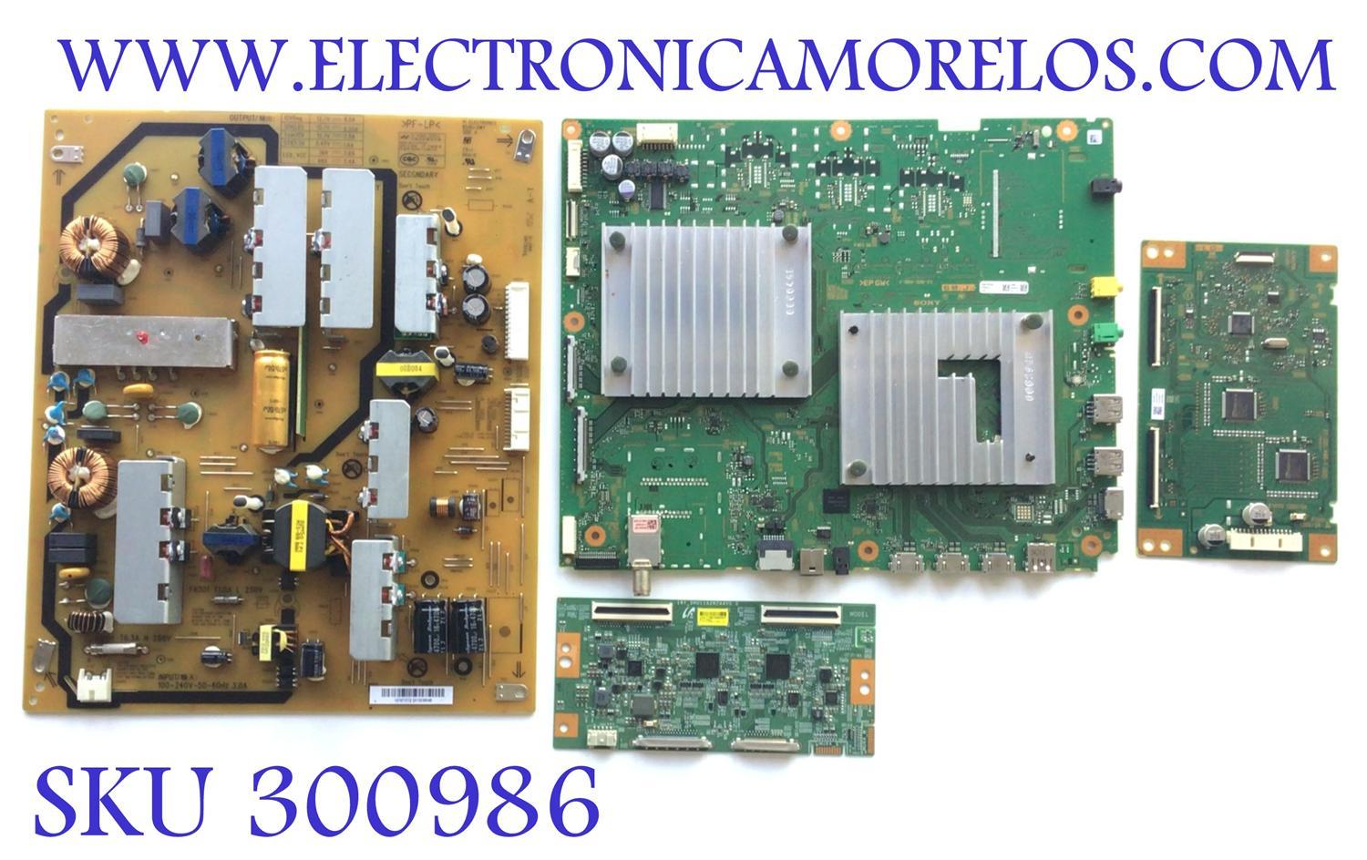 KIT DE TARJETAS PARA TV SONY BRAVIA 4K·UHD·HDR / MAIN A5012839A 046 / 1-984-326-21 / T-CON 42770E / 18Y_SHU11A2H2A4V0.0 / LED DRIVER A2231595A / 1-984-333-21 / 173752221 / FUENTE 147471012 / B55D-2WY /  LSY490FF02-A01 / MODELO XBR-49X950H / XBR49X950H